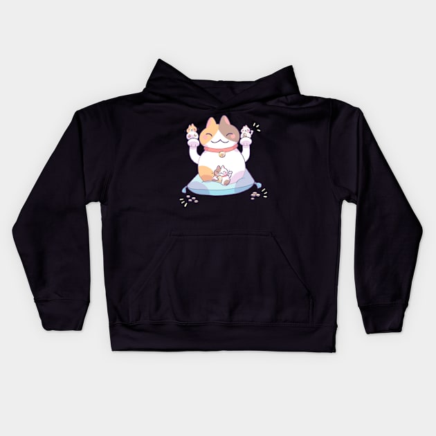 Lucky cats Kids Hoodie by Milkkoyo